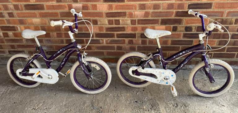 2 CHILDS BIKES 16ins WHEELS IN NEED OF LITTLE T.L.C.