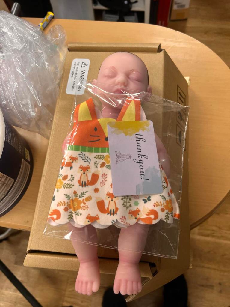 Silicone female baby doll