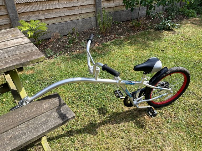 WeeRide Co Pilot Tagalong Trailer Child Bike Seat - Silver