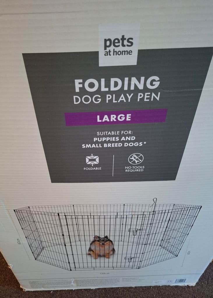 Puppy play pen. Large for puppies and small breed dogs. 