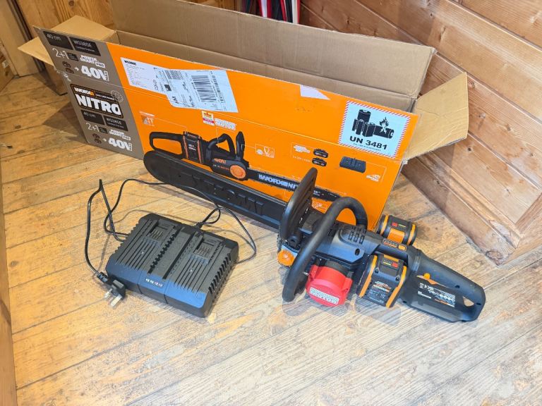 WORX WG385E 40V 40cm Chainsaw as New