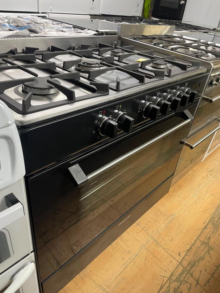 Black 90cm Range Gas Cooker 