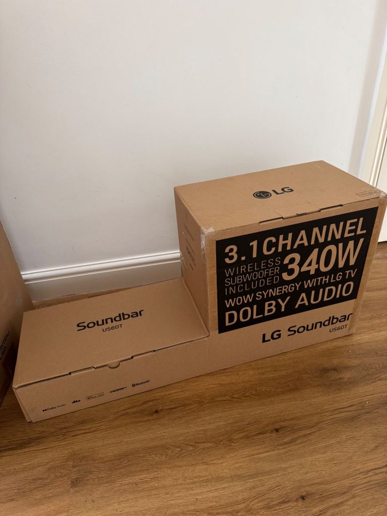 LG Soundbar and Subwoofer