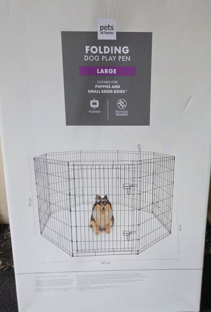 Large dog play pen 