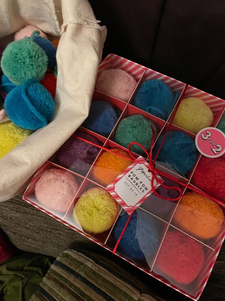 Paperchase Pom Pom baubles 48