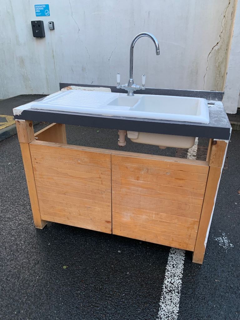Habitat Canella Beech freestanding Kitchen sink for restoration - Project 