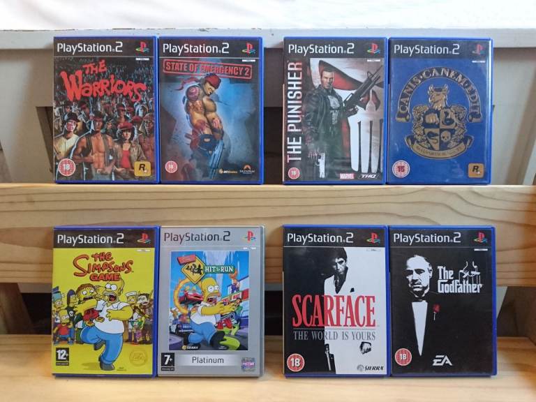 image for Playstation 2 Games Warriors Punisher Simpsons Rare Bundle