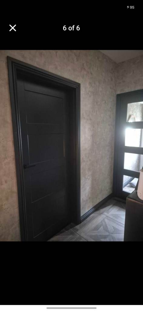 7 Anthracite Grey Interior Doors with Black Handles