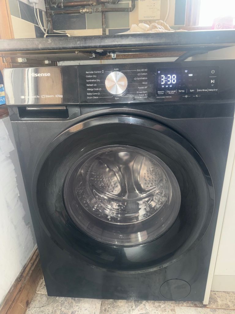 Hisense Washing Machine - Good Condition, Black