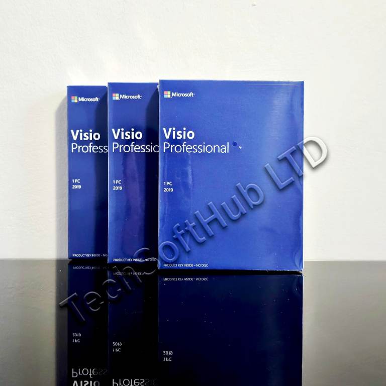 Microsoft Visio Pro 2019 Retail Box Brand New SEALED