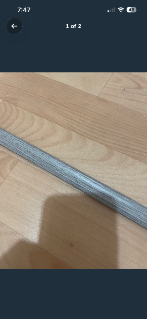 Grey Wood flooring beading 10 X 2.4m strips 