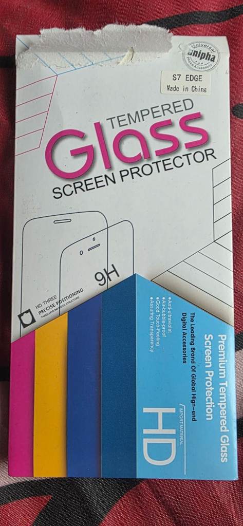 Tempered Glass Screen Protector H9 for Samsung S7 Edge Case Friendly