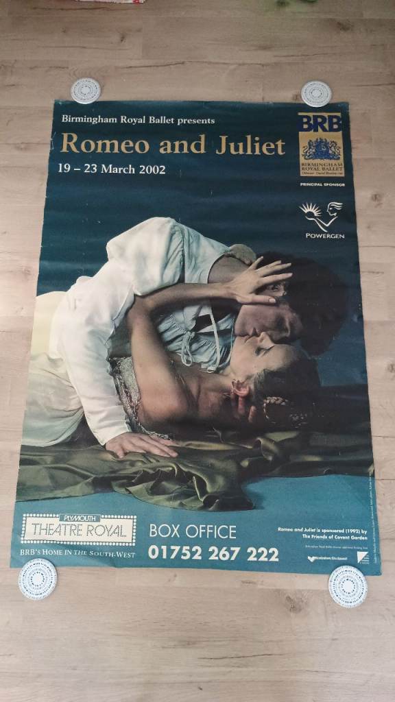 Romeo and Juliet Ballet Poster - Birmingham Royal Ballet 2002