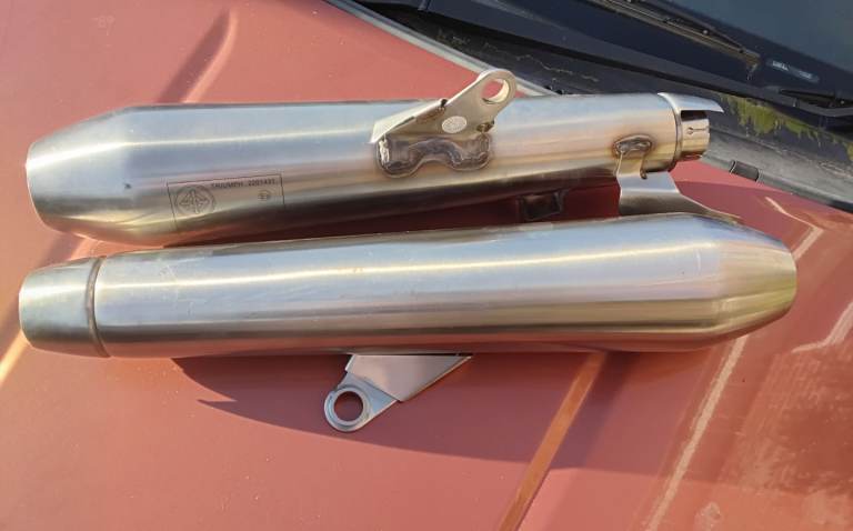Triumph silencers