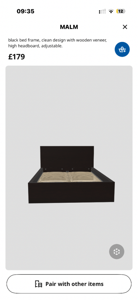 Ikea Malm King size bed frame 