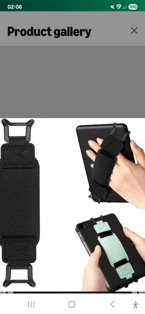 2-Pack PU Leather Hand Strap