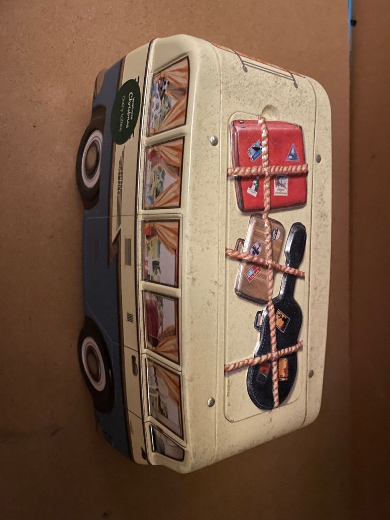 Tin In The Shape Of A Retro Camper van