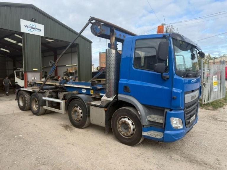 2016 DAF CF 400 8x4 MANUAL GEARBOX SKIP LOADER
