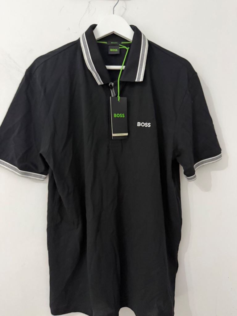 BOSS Black Polo Shirt - Men's XL, New with Tags