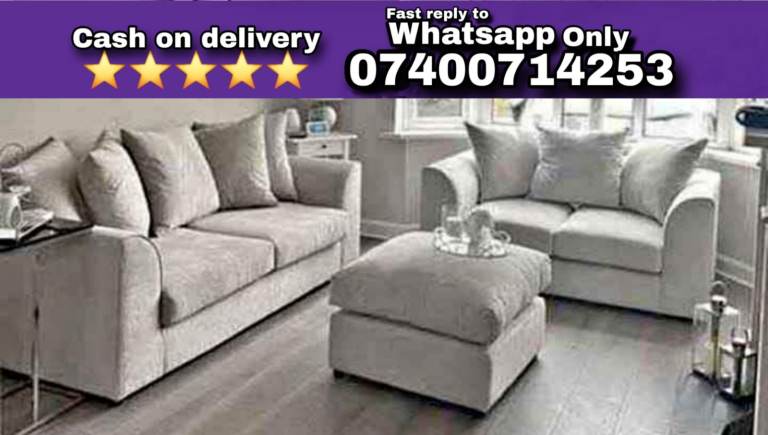 Stylish and comfortable Corner and 3+2 seater Sofa set available - fast order now