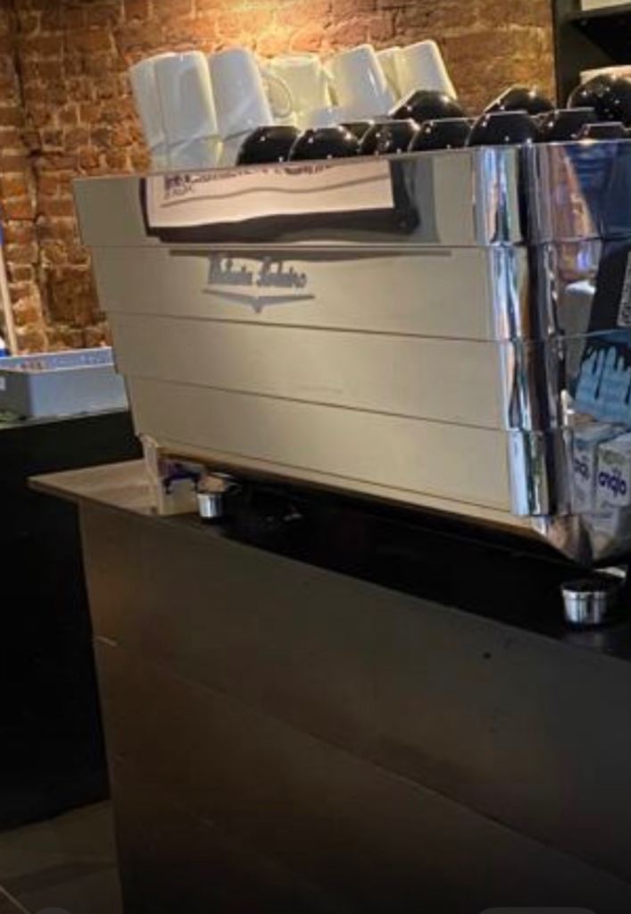 Mixture of coffee shop equipment