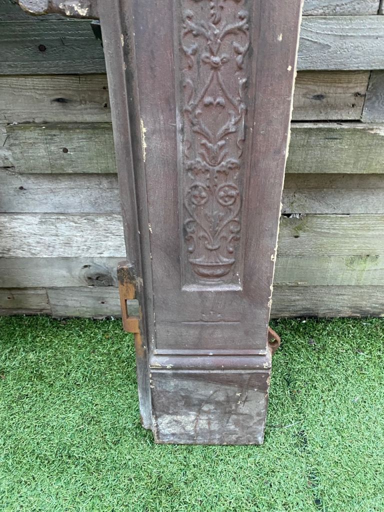 Victorian cast iron fireplace front 