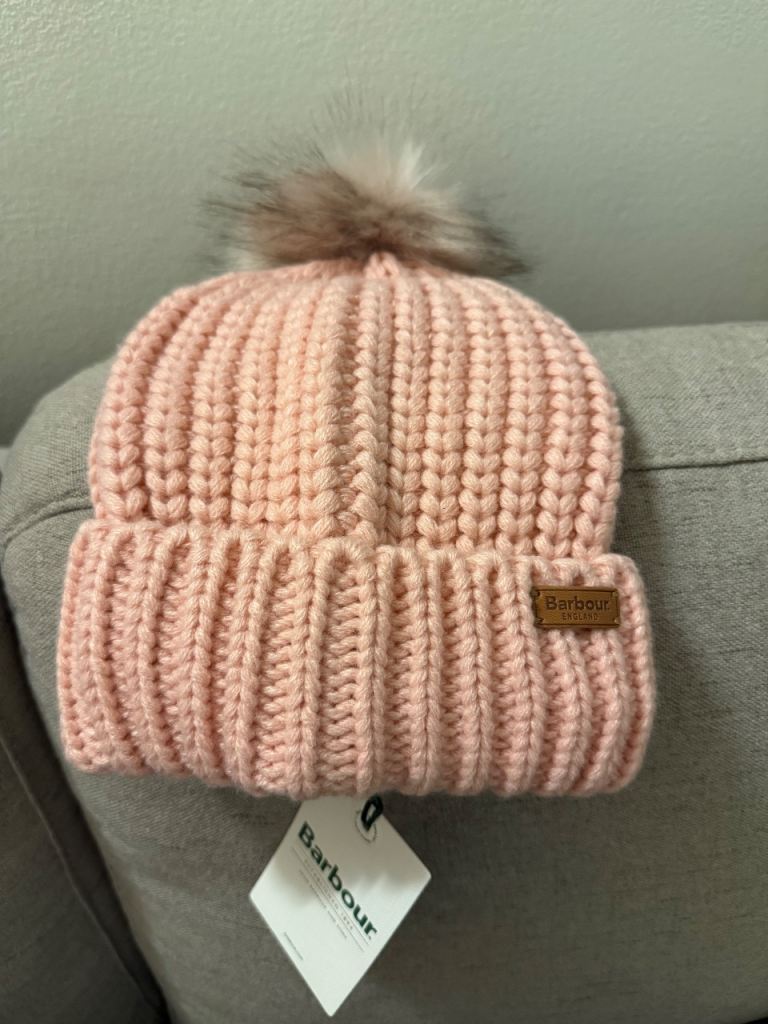 Barbour Pink Beanie