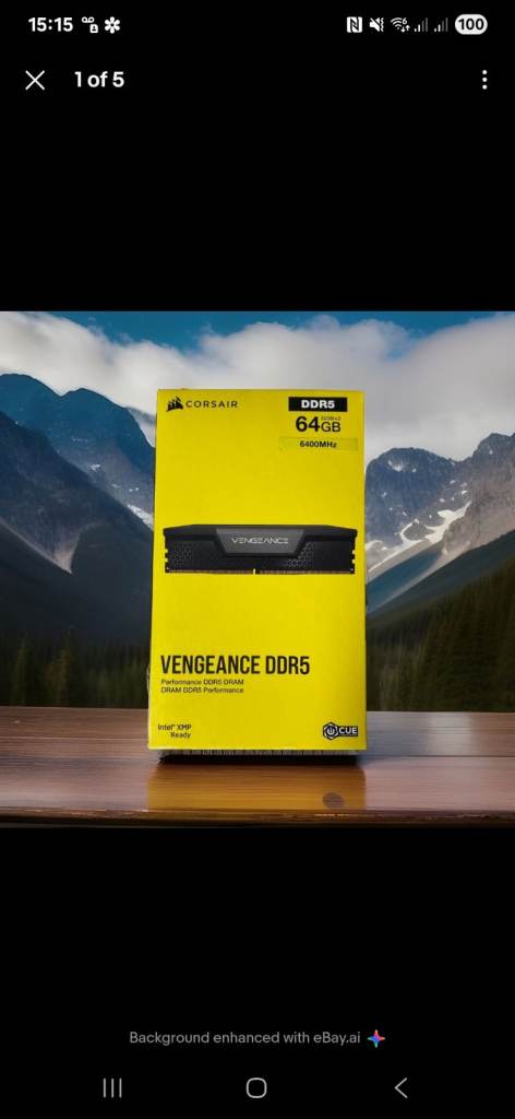CORSAIR Vengeance 64GB DDR5 6400MHz CL32 Desktop Memory - Black dual channel