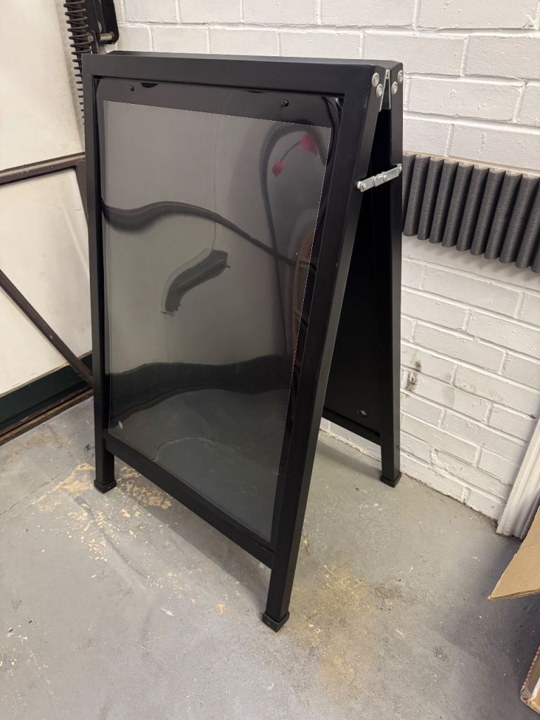 Wooden A-Frame Black Display Board Pavement Sign