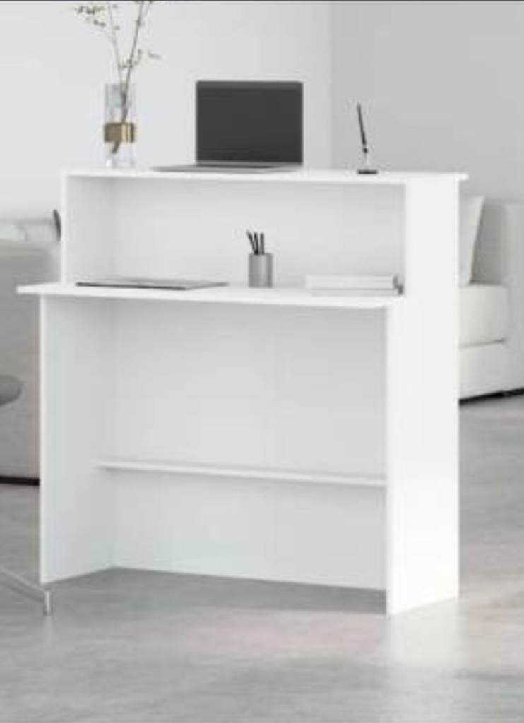 Brand NEW White Reception Desk – Still Boxed