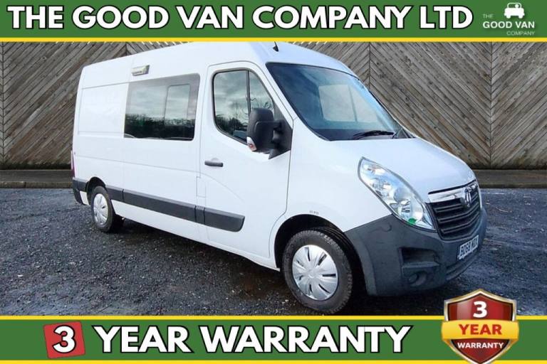 2019 Vauxhall Movano L2 H2 Crew Van with Integrated Mess Unit With Air Conditioning Cdti 130 PS. ...