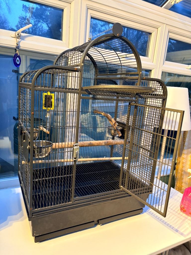 Large metal bird cage