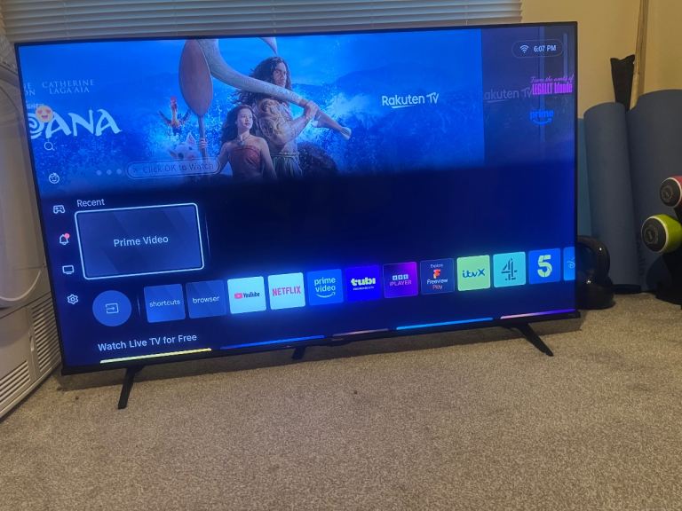 Hisense 55 Inch UHD VIDAA Smart TV 55E6KTUK