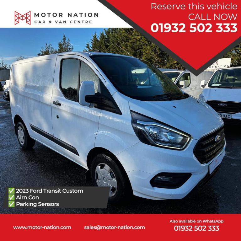 2023 Ford Transit Custom 2.0 EcoBlue 105ps Low Roof Trend Van PANEL VAN DIESEL Manual