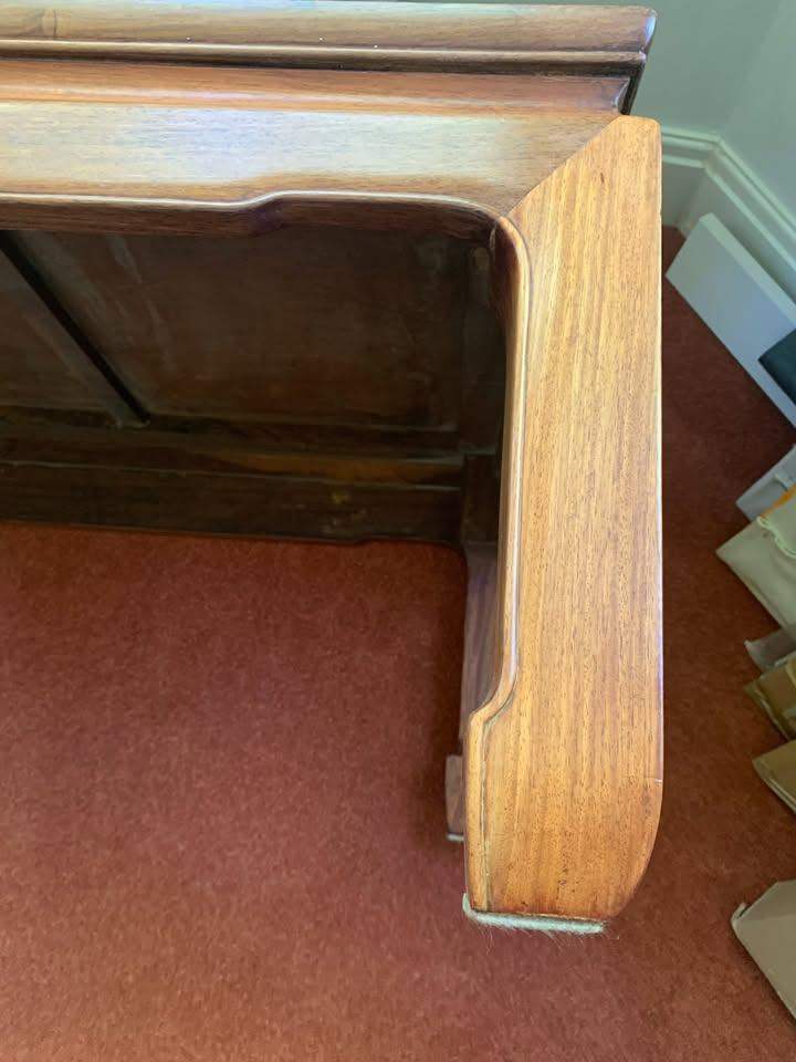 BEAUTIFUL VINTAGE SOLID WOOD CHINESE COFFEE TABLE - 215x61xH41 CM