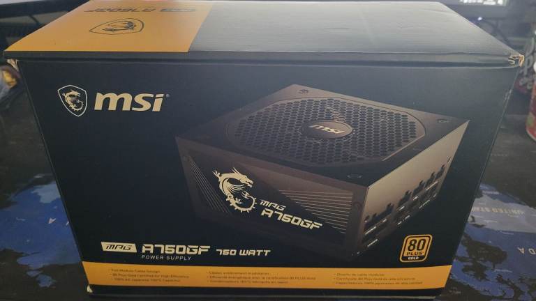 MSI A750GF 750W Plus Gold Power Supply