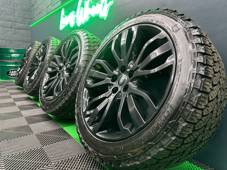 21” Range Rover Sport Vogue / Discovery Black Alloy Wheels style 5007’s & 8mm+ General Grabbers!