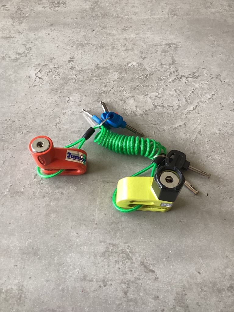 Motorcycle disc lock 