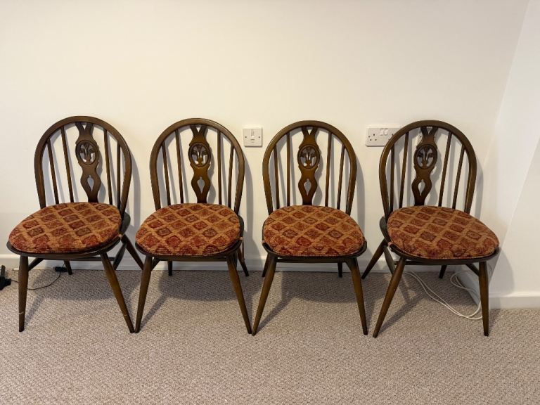 4 Ercol Dining Chairs