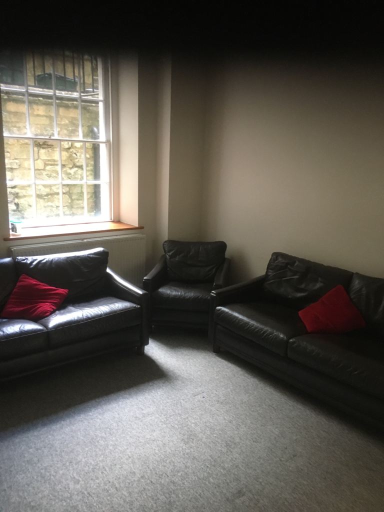 Leather 3 piece sofa