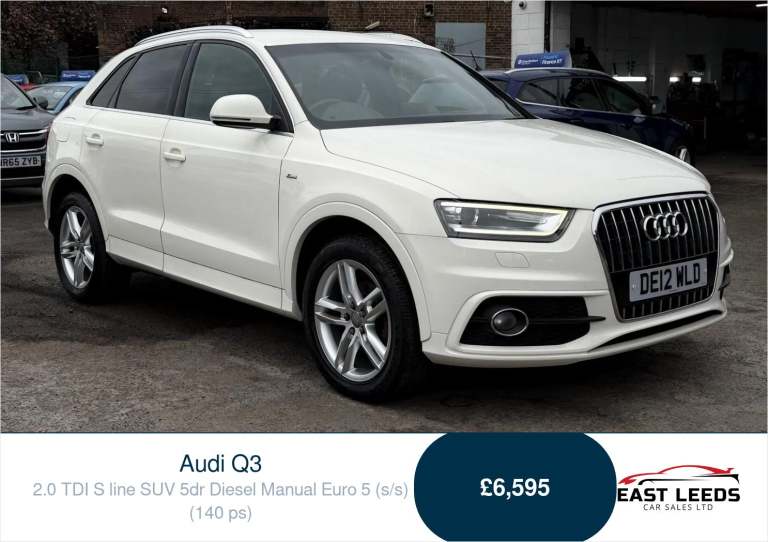 2012 Audi Q3 2.0 TDI S line SUV 5dr Diesel Manual Euro 5 (s/s) (140 ps) SUV Diesel Manual