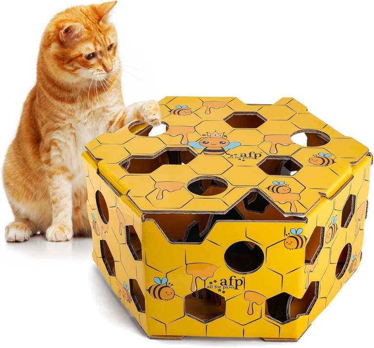 new in packaging - ALL FOR PAWS Interactive Cat Treat Puzzle Box 