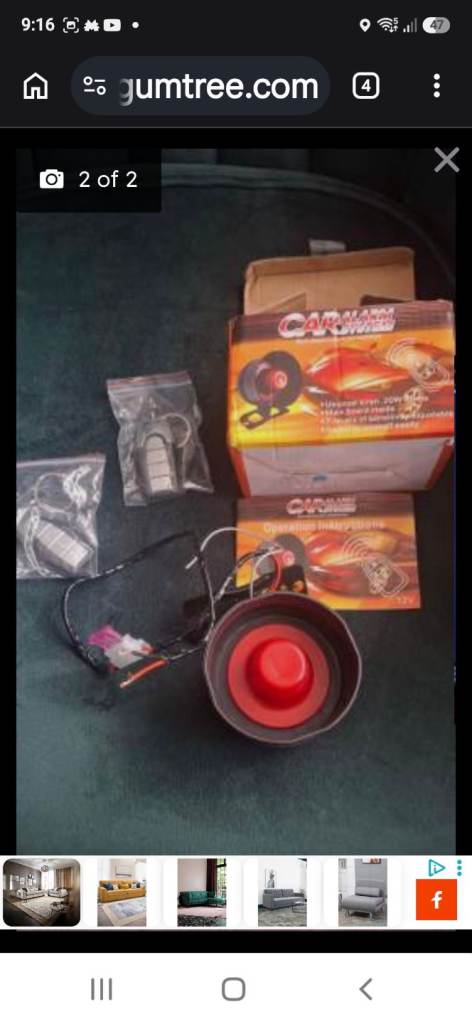 Car alarm.