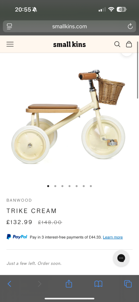 Banwood kids trike 