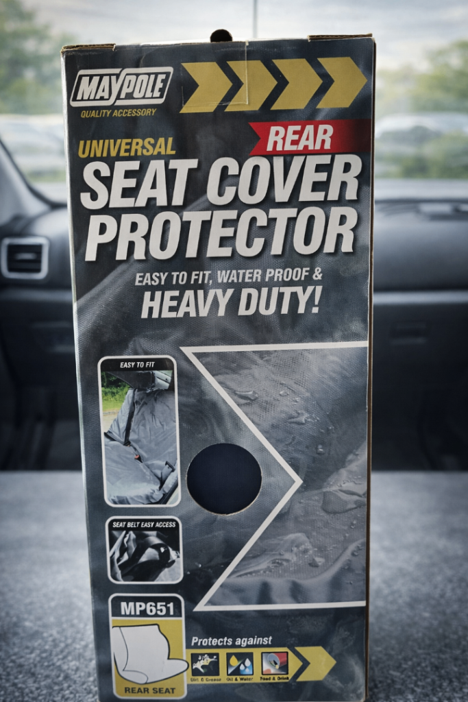 Maypole Heavy Duty Nylon Rear Seat Cover For Cars, Vans, 4x4s, MPVs Waterproof, Grey