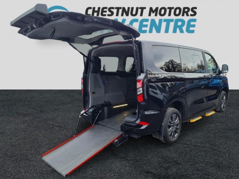 Ford Tourneo Custom Auto WAV Wheelchair Access Black Auto Ramp Tailgate 2025 