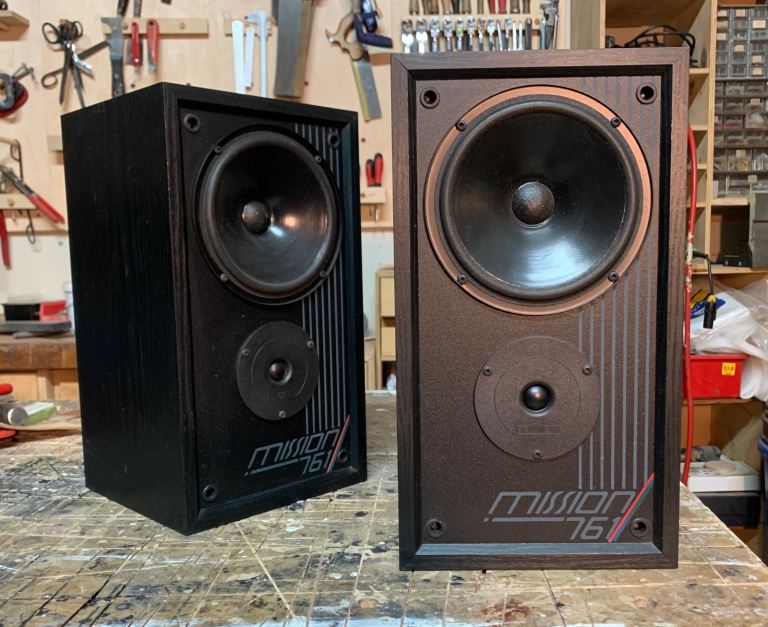 Vintage Mission 761 Bookshelf Speakers. Upgraded