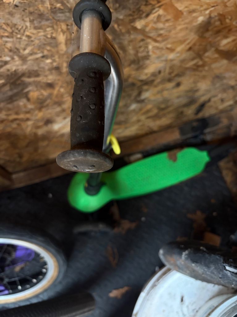 Green Kids Scooter – Well-Used but Functional