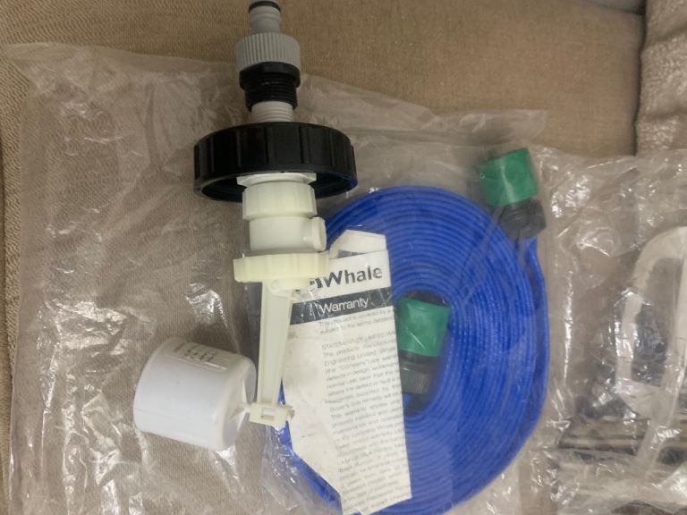 Caravan Motorhome 5 metre Mains Water adapter kit for Aquaroll FLAT  Food Grade 