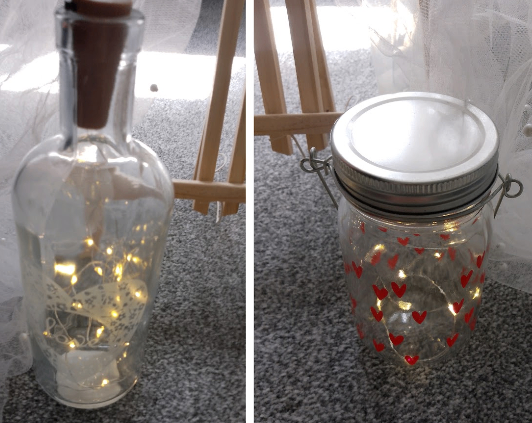 Decoration Decorative jars with fairy lights